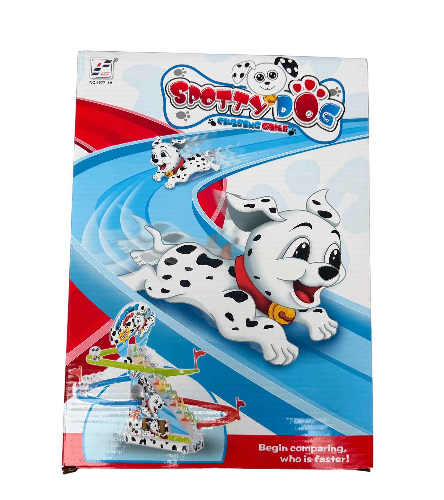 Spinning Dog Race Track Toy – Interactive Climbing & Sliding Play Set (Ages 3+)