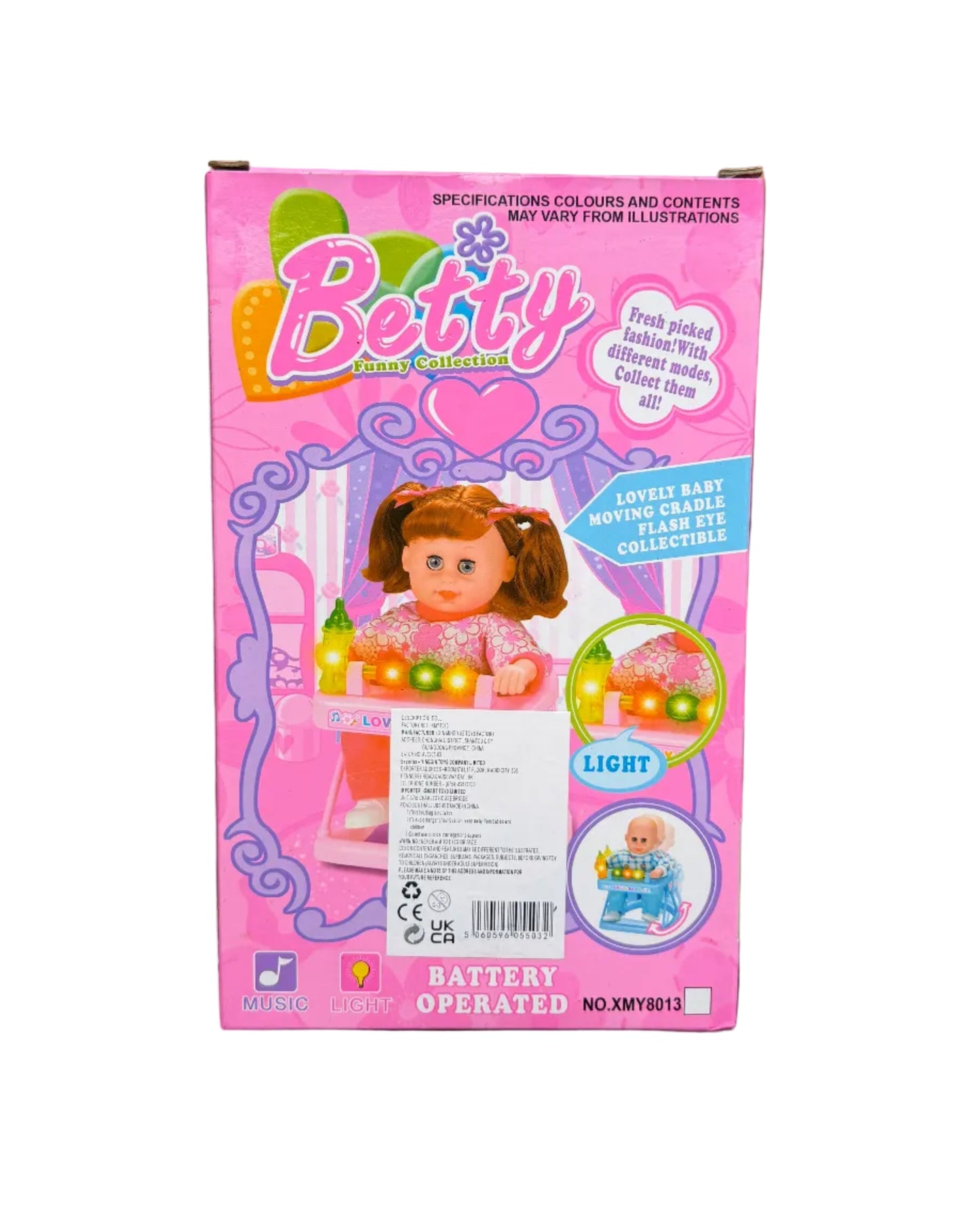 Rocking Baby Doll Playset Cradle Base - 3+ Rocking Baby Doll