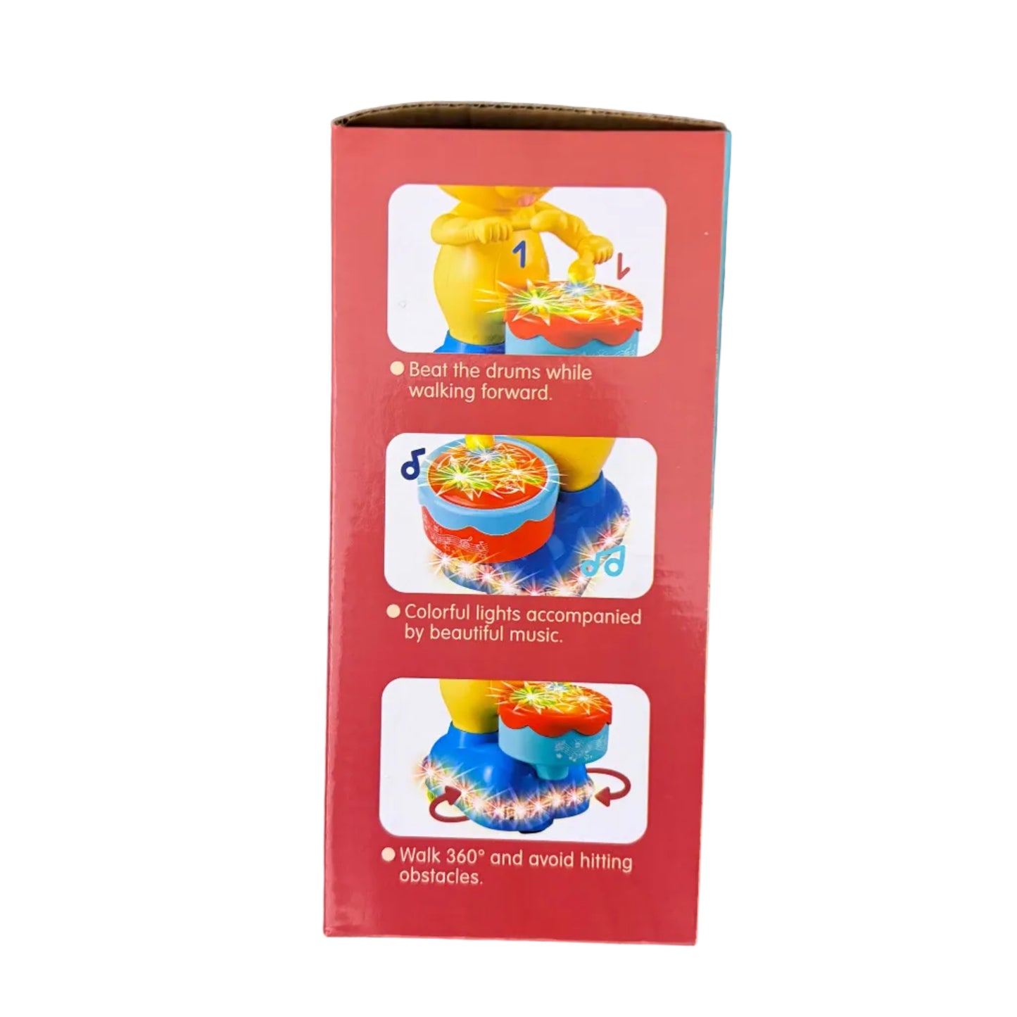 Electric Dancing Monkey Drum Toy with Lights & Music (3+ Years)