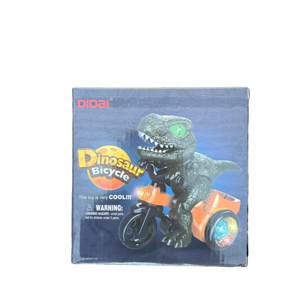 Dinosaur Motorcycle Toy with Lights – Bump and Go