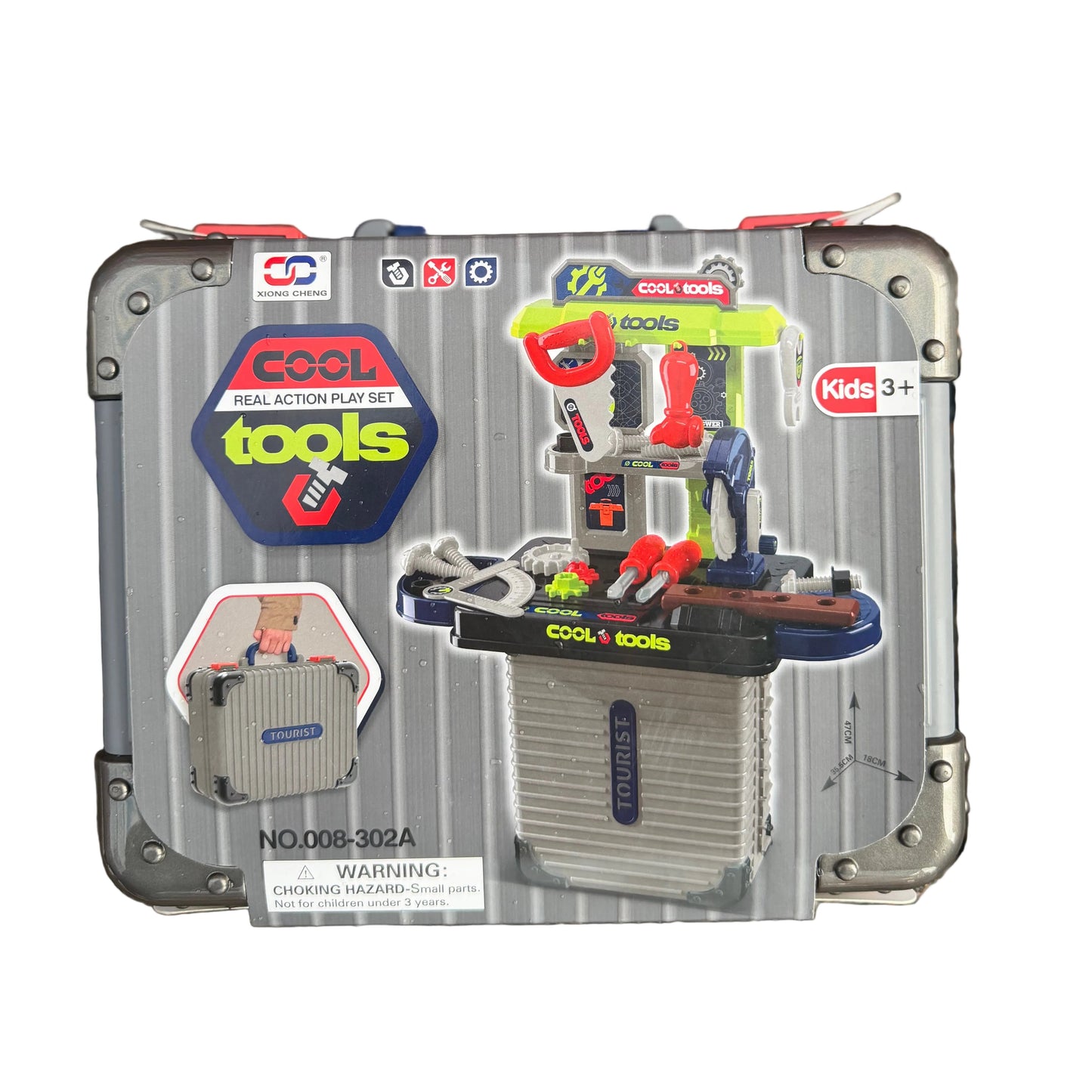 Kids Tool Play Set in Carry Case – Pretend DIY Workshop (Ages 3+)