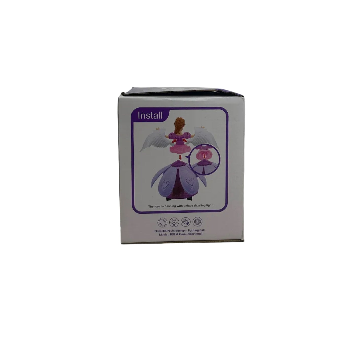 Pretty Girl Light-Up Musical Princess 360 Doll Toy for Kids Ages 3+ (Bump n Go)