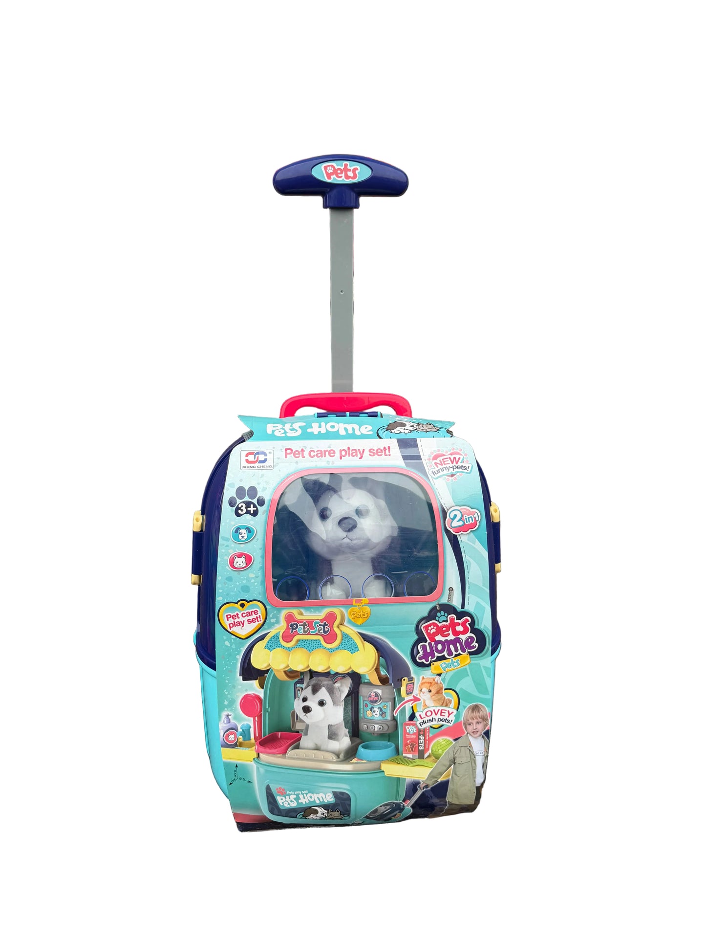 Pet Care Play Set Carry Case – 2-in-1 Plush Pet Home (Ages 3+)