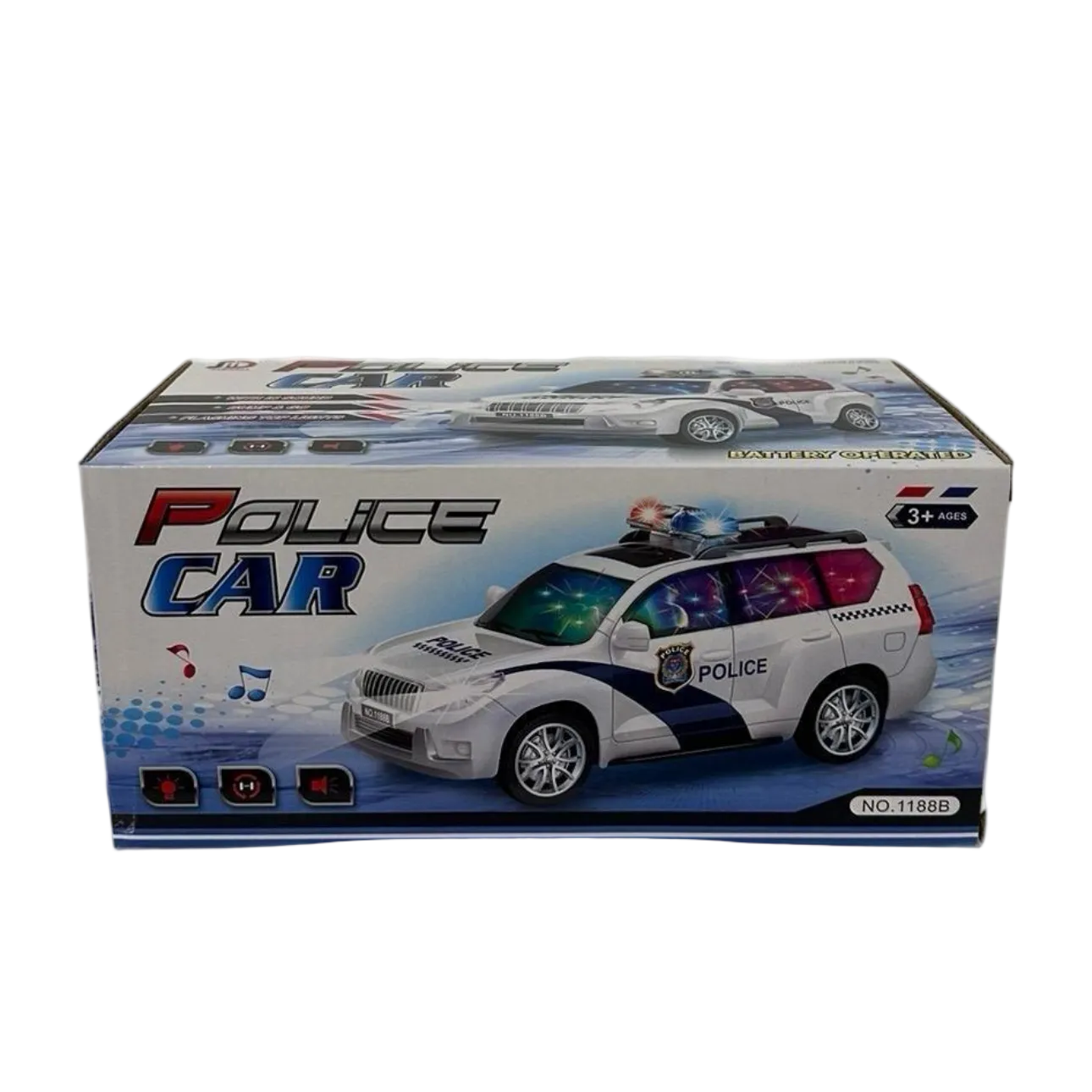 Police Car Toy with Lights & Sound – Kids Emergency Vehicle (Ages 3+)