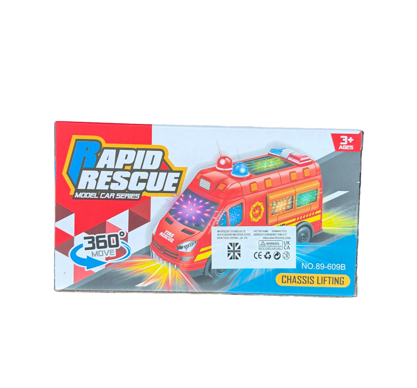Light & Sound Emergency Vehicle Ambulance Toy –  Bump & Go Ambulance Car (3+)