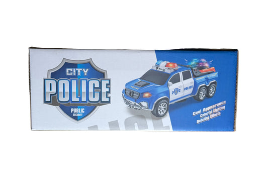 City Guard Police Truck – Bump & Go Toy with Lights & Music