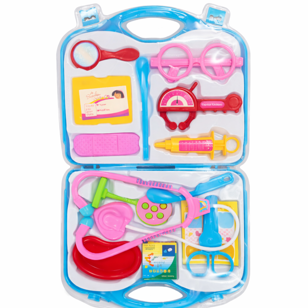 Kids Doctor Play Set with Carry Case – Pretend Medical Toy Kit (Ages 3+)