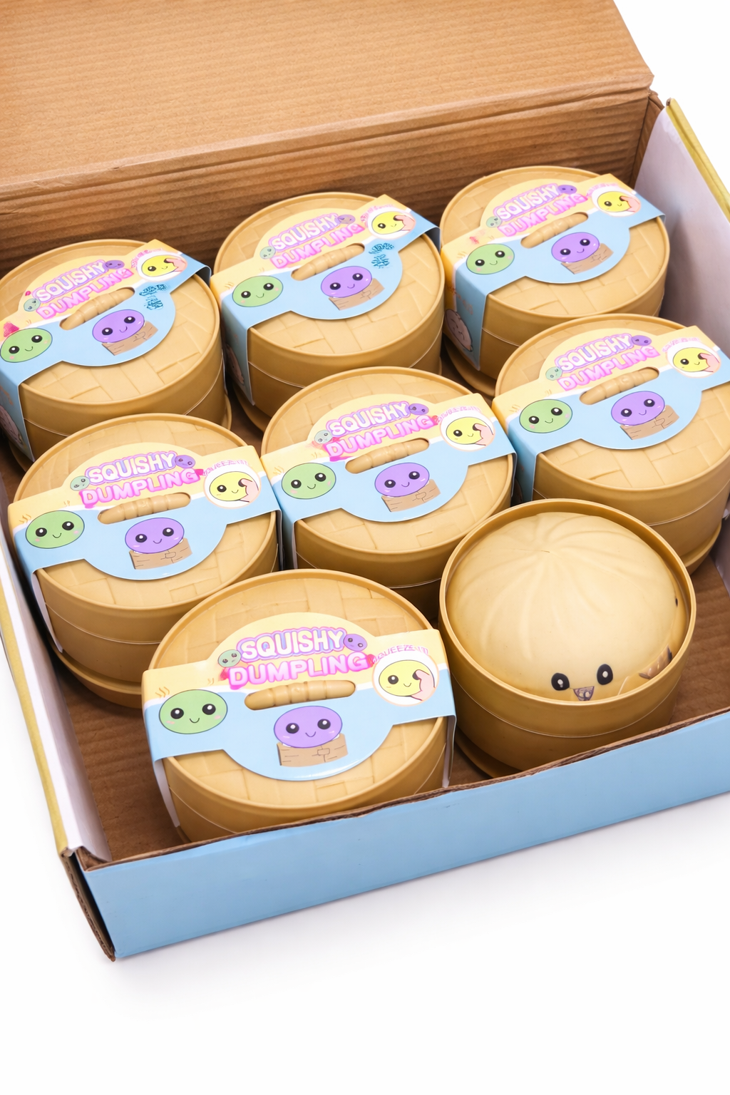 Viral Squishy Steamed Bun Dumpling Toy Mystery Slow Rising Stress Relief Toy for Kids