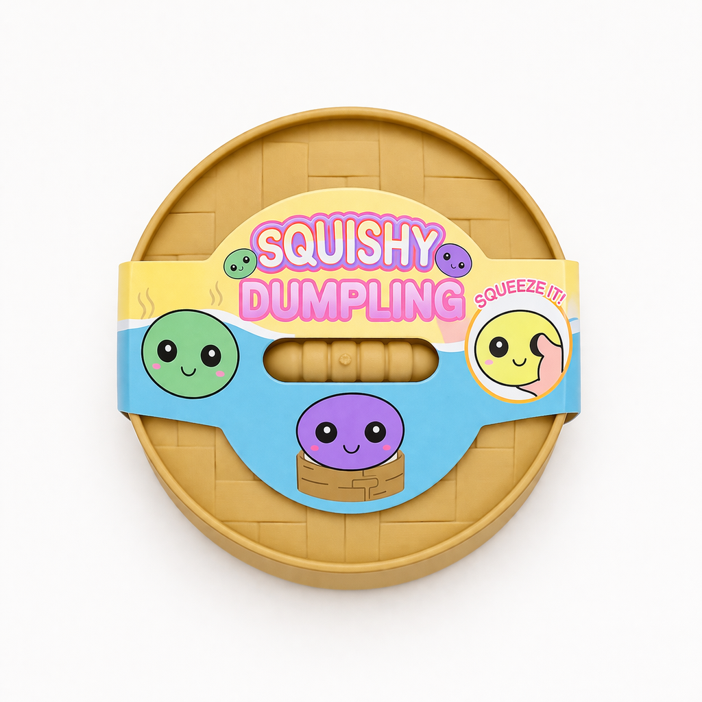 Viral Squishy Steamed Bun Dumpling Toy Mystery Slow Rising Stress Relief Toy for Kids
