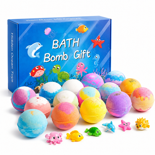 Kids Bath Bomb with Surprise Ocean Animal Toy