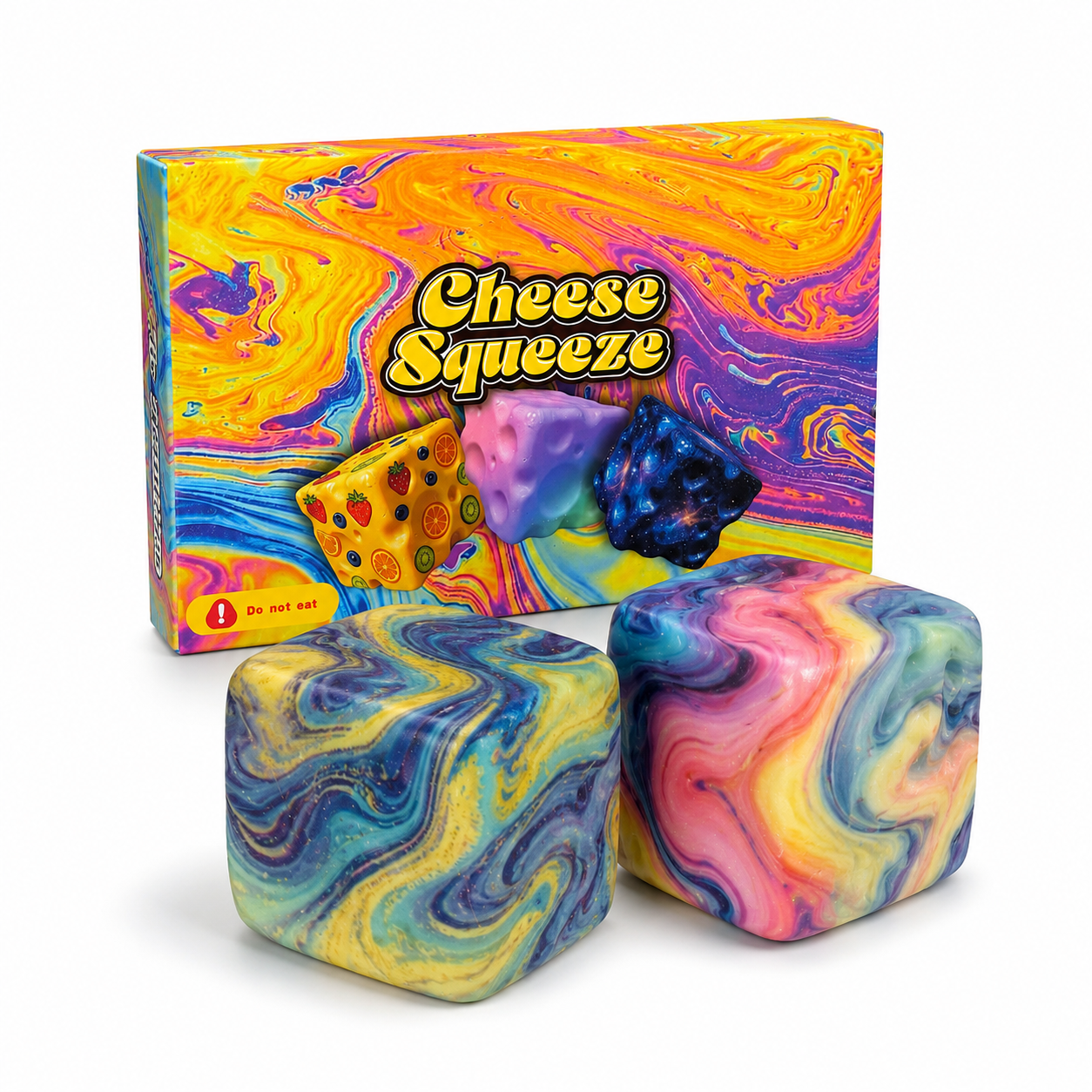 Cheese Squeeze Squishy Toy – Sensory Fidget Toy for Kids
