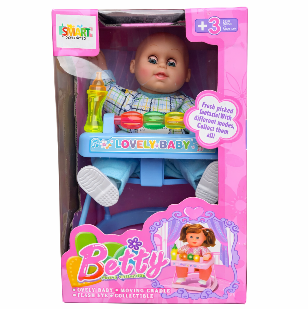 Rocking Baby Doll Playset Cradle Base - 3+ Rocking Baby Doll
