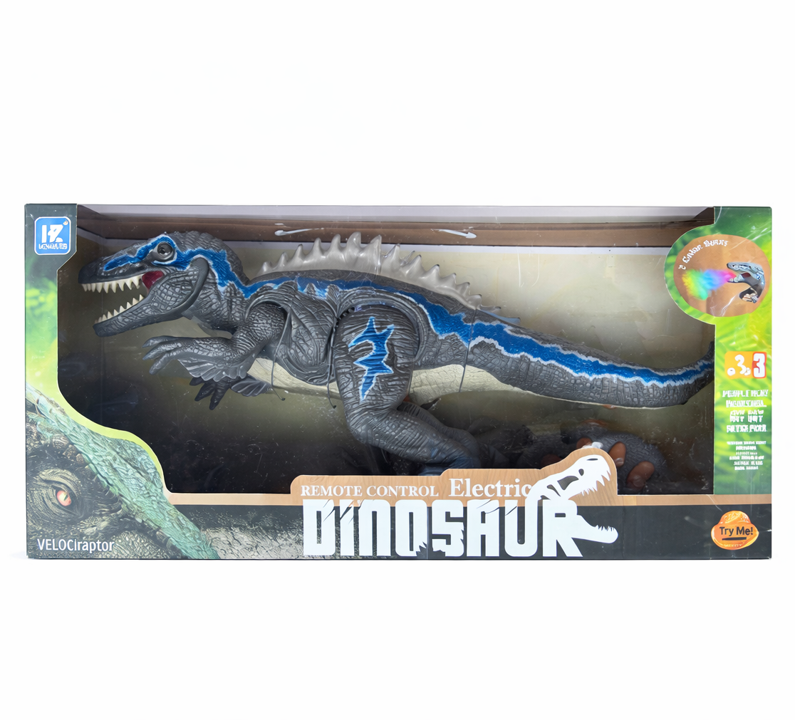 Remote Control Electric Dinosaur Toy with Lights – Interactive RC Dinosaur for Kids (Ages 3+)