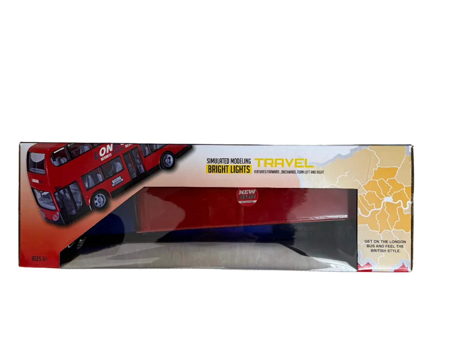RC London Double Decker Bus Toy | USB Rechargeable