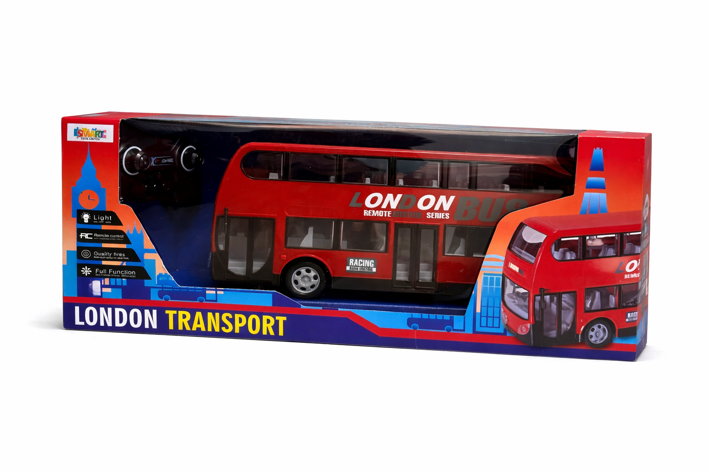 RC London Double Decker Bus Toy | USB Rechargeable