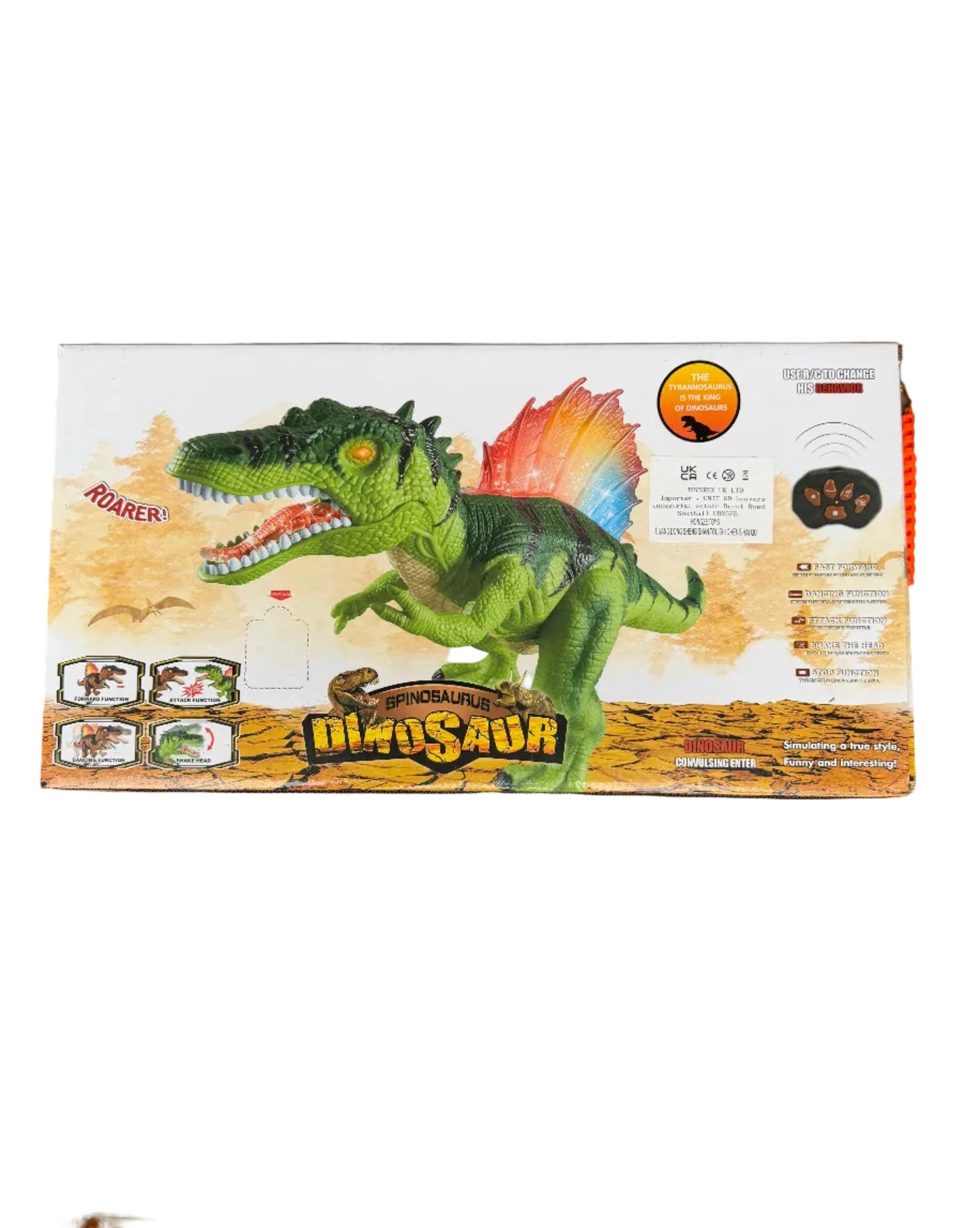 RC Spinosaurus Dinosaur Toy with Remote Control