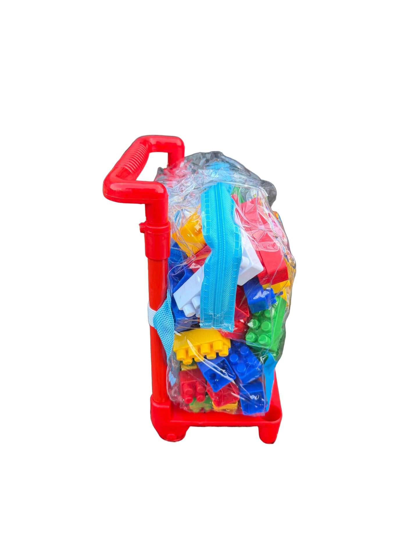 Colourful building toy backpack for children