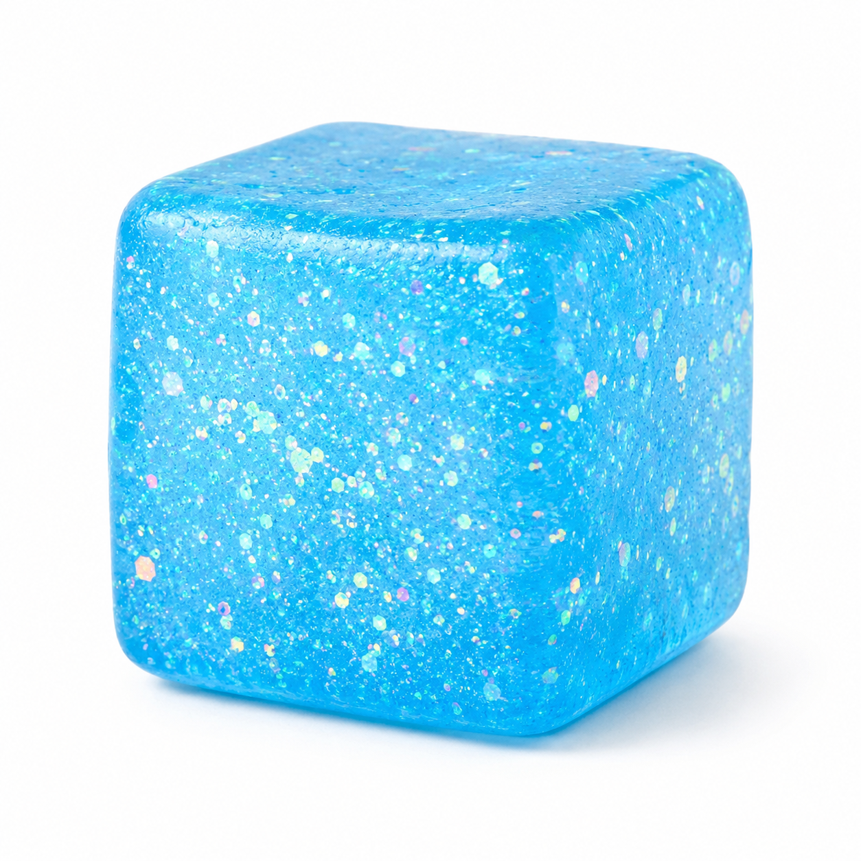 Glitter Squishy Cube Toy – Mystery Colour Sensory Fidget Toy for Kids