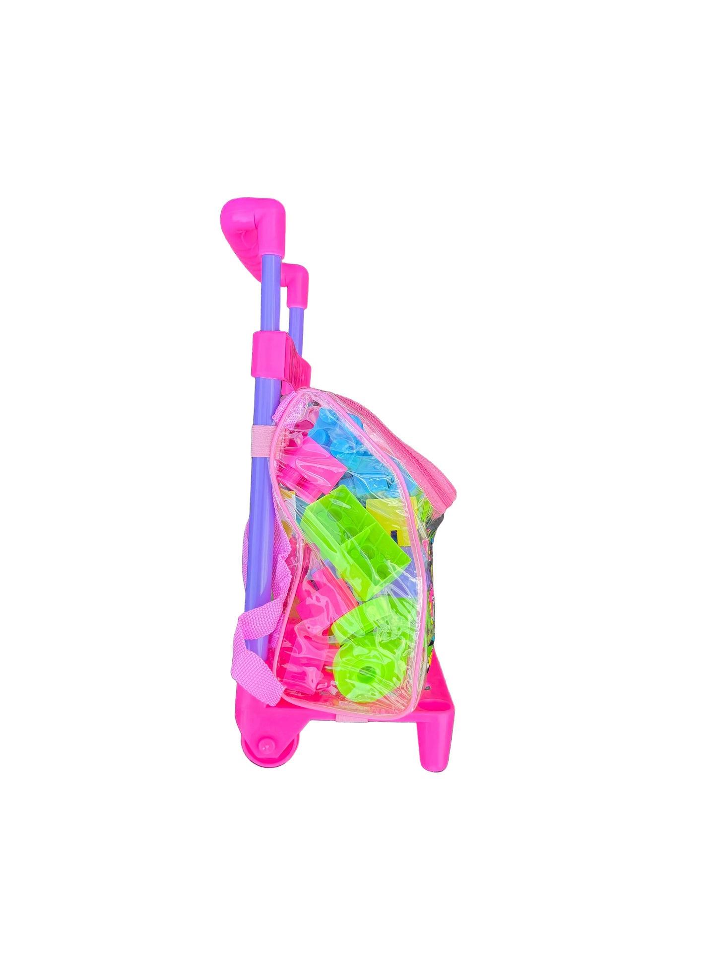 Pull-along building blocks toy for children